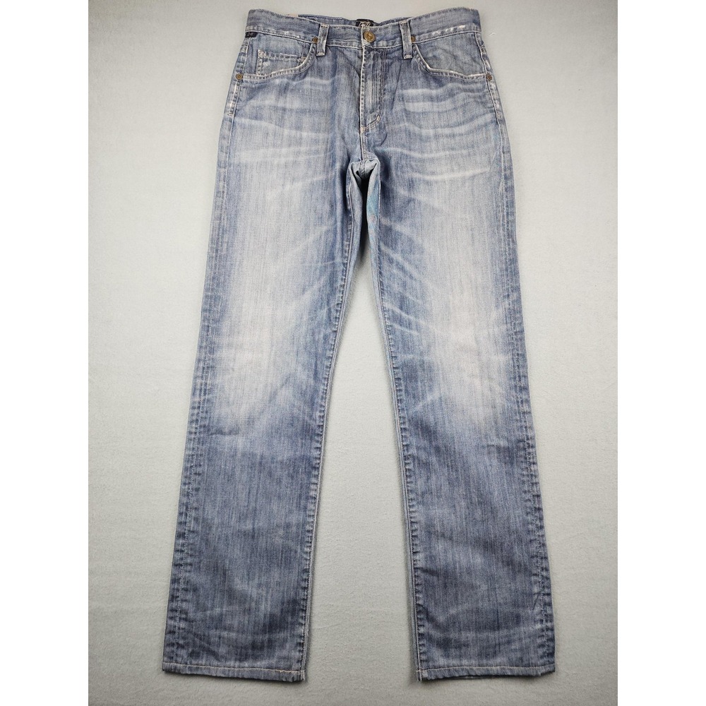 Citizens Of Humanity Sid Jeans Mens 32(30x32) Light Wash Blue Straight USA Denim